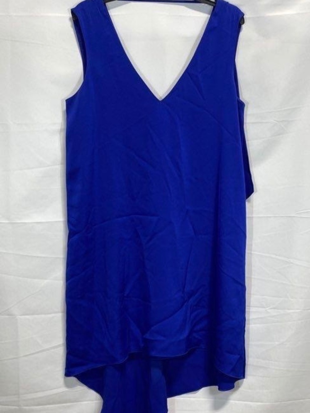 BCBGMAXAZRIA Shana Royal Blue Asymmetrical Shift Dress Size M- Like New